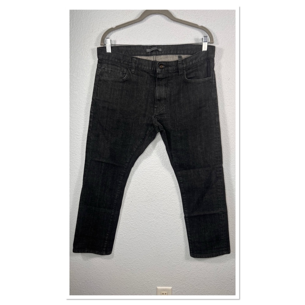 John Varvatos Dark Charcoal Straight Jeans 34RG